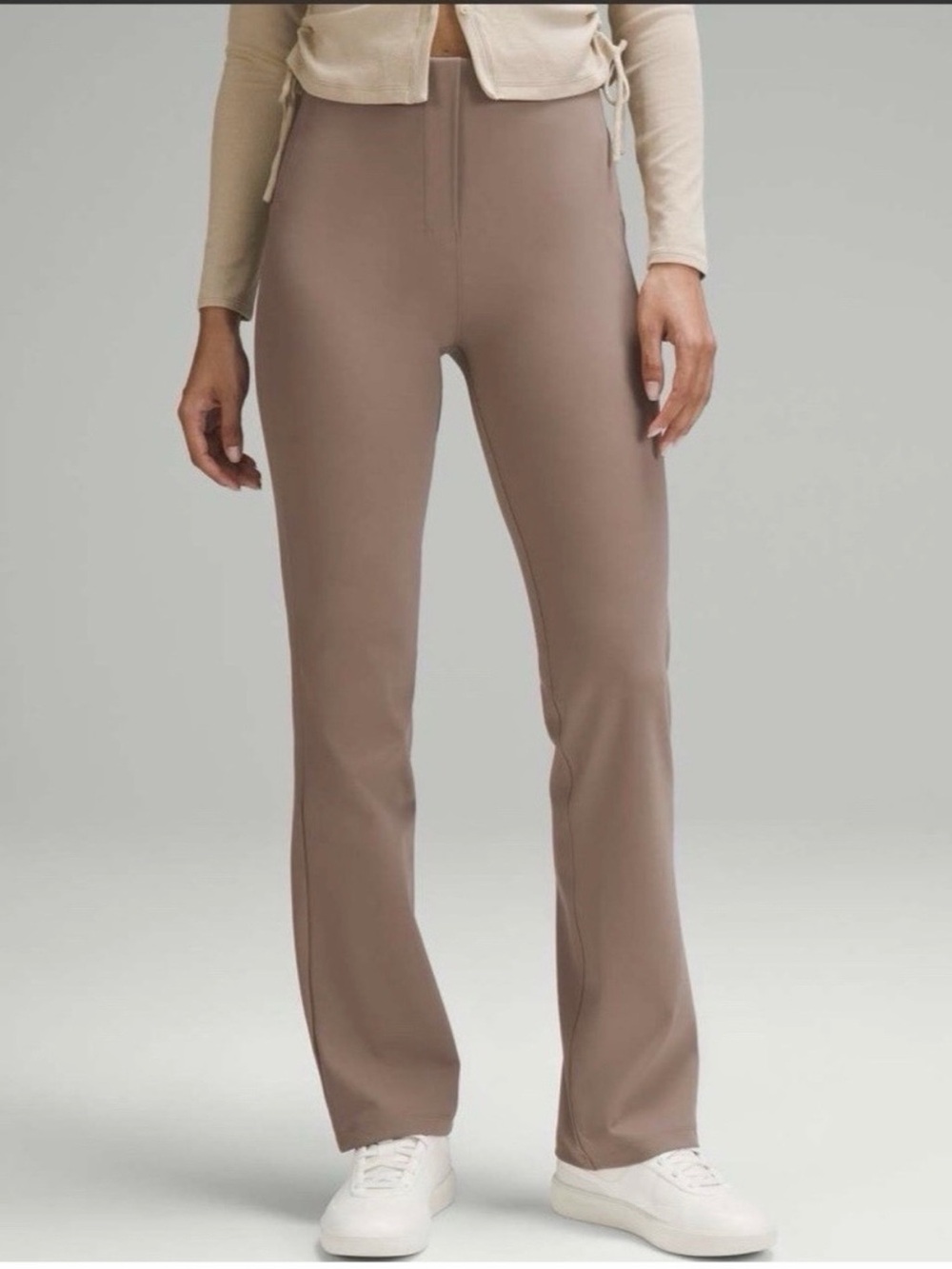 Lululemon Size 8 Regular Smooth Fit Pull-On High Rise Pant in Taupetastic